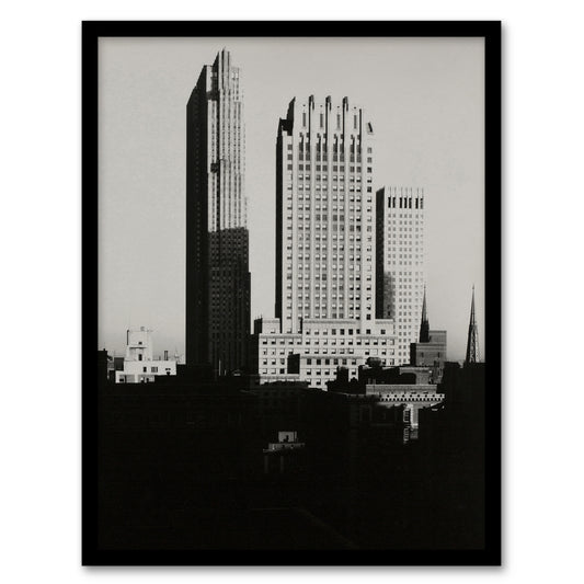 Alfred Stieglitz New York View From The Shelton Framed Wall Art Picture Print