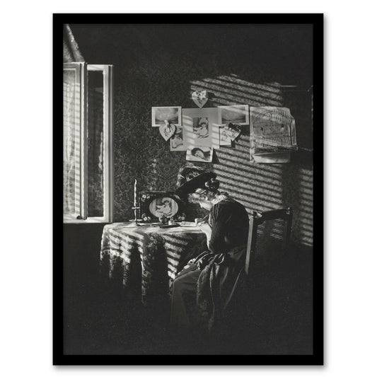 Alfred Stieglitz Sun Rays Paula in Berlin Portrait Framed Wall Art Print