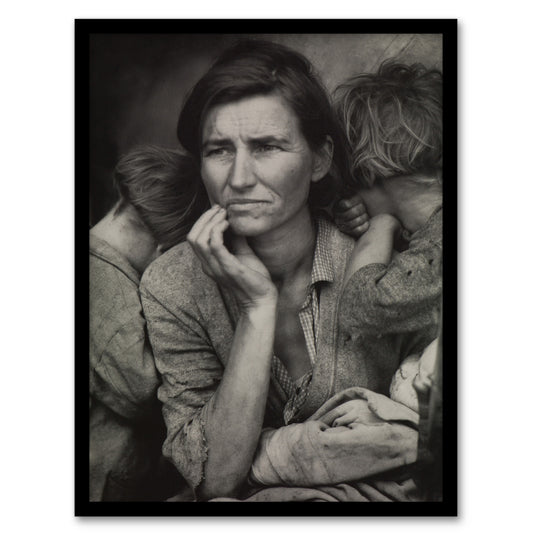 Dorothea Lange Migrant Mother and Children Photograph Framed Wall Art Print