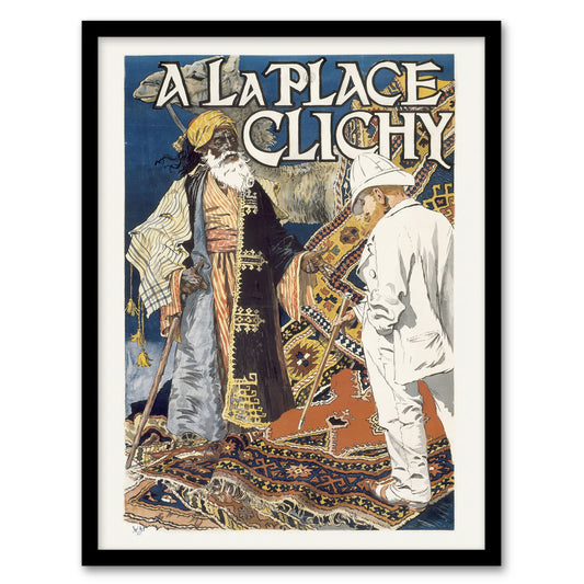 Eugene Grasset Place Clichy Art Nouveau Advert Framed Wall Art Picture Print