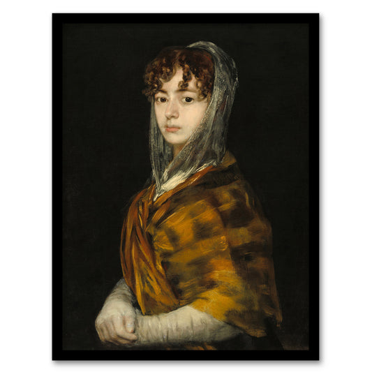 Francisco Goya Senora Sabasa Garcia Portrait Painting Framed Wall Art Print