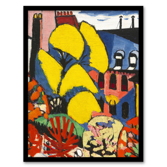 Henry Lyman Sayen Trees Abstract Urban Landscape Framed Wall Art Print