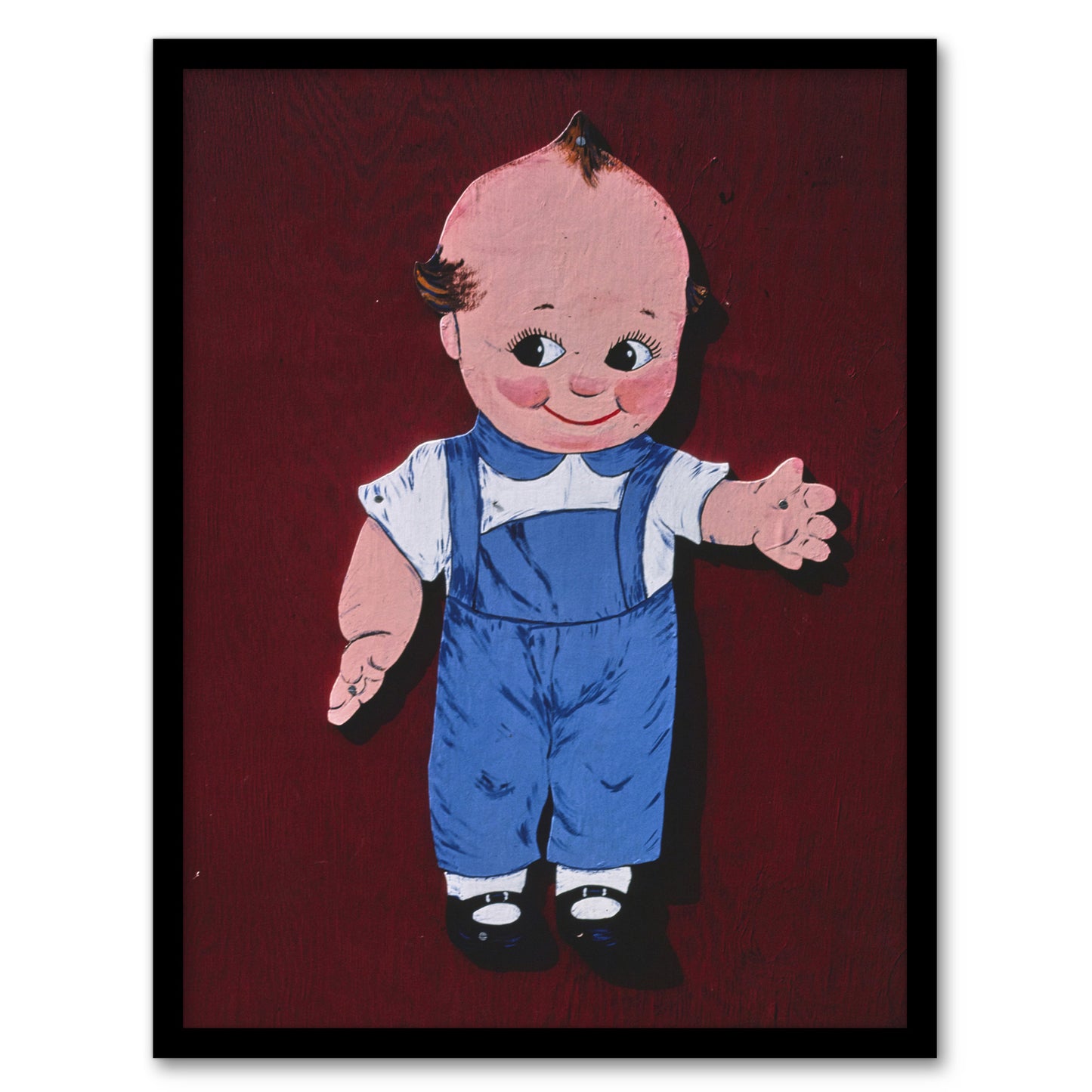 John Margolies Retro Kewpie Boy Deer Acres Fun Park Photo Framed Art Print