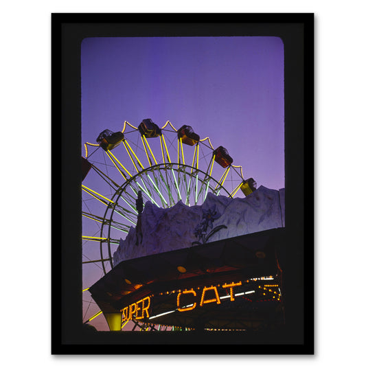 John Margolies Wonderland at Dusk Ocean City New Jersey Framed Wall Art Print