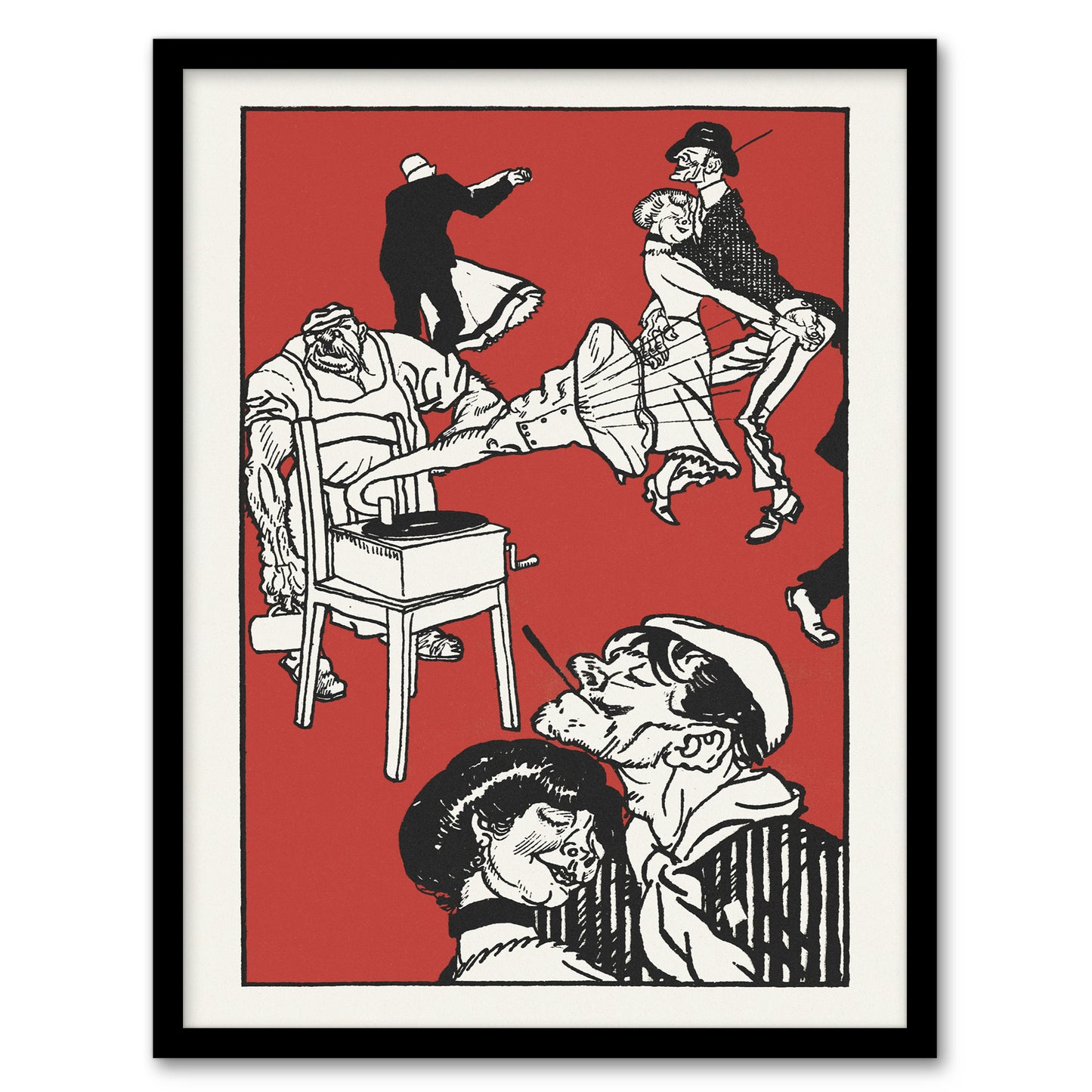 Moriz Jung Apachen Dancers Apachentanze Painting Framed Wall Art Print