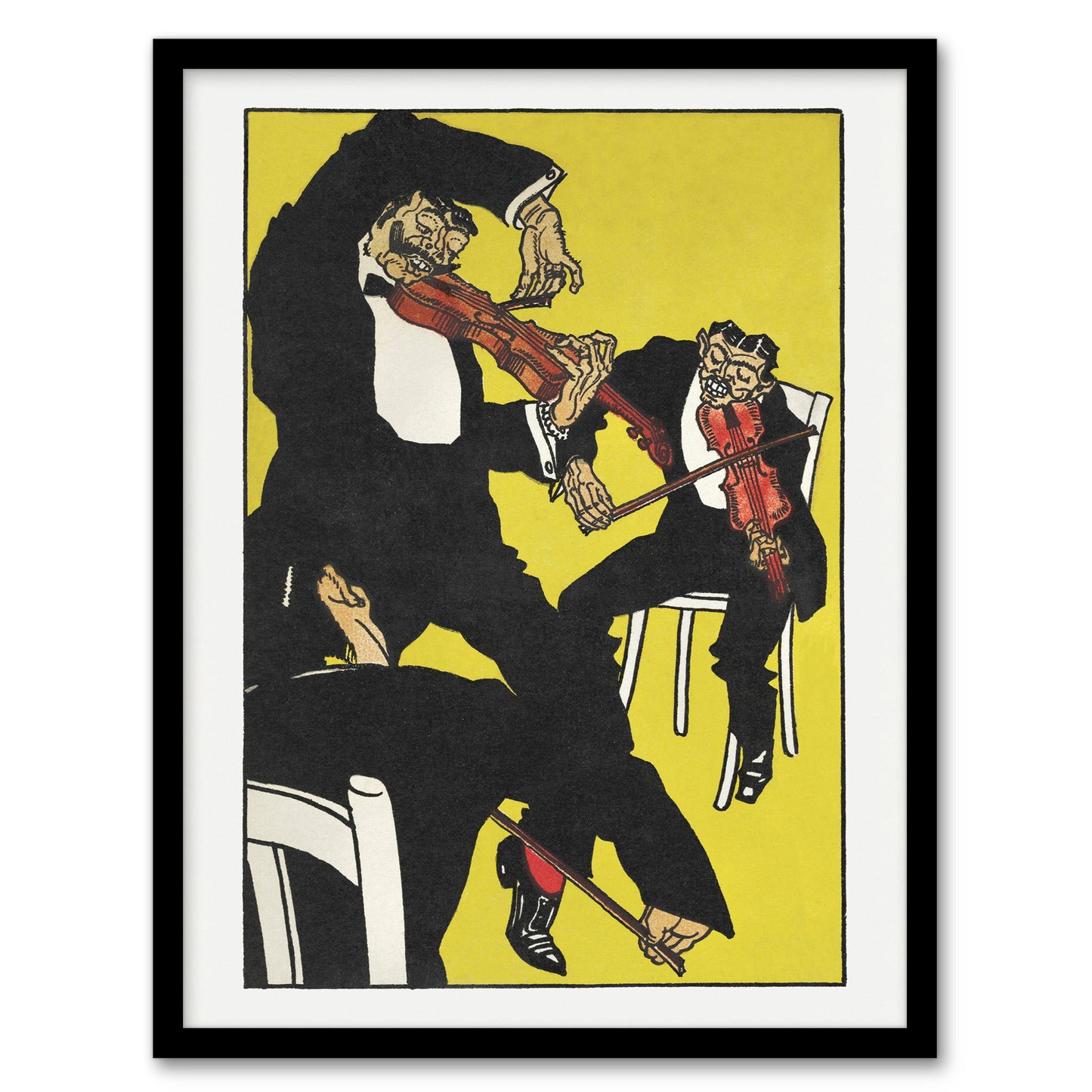 Moriz Jung Musicians Between 3 and 4 in the Morning Framed Wall Art Print