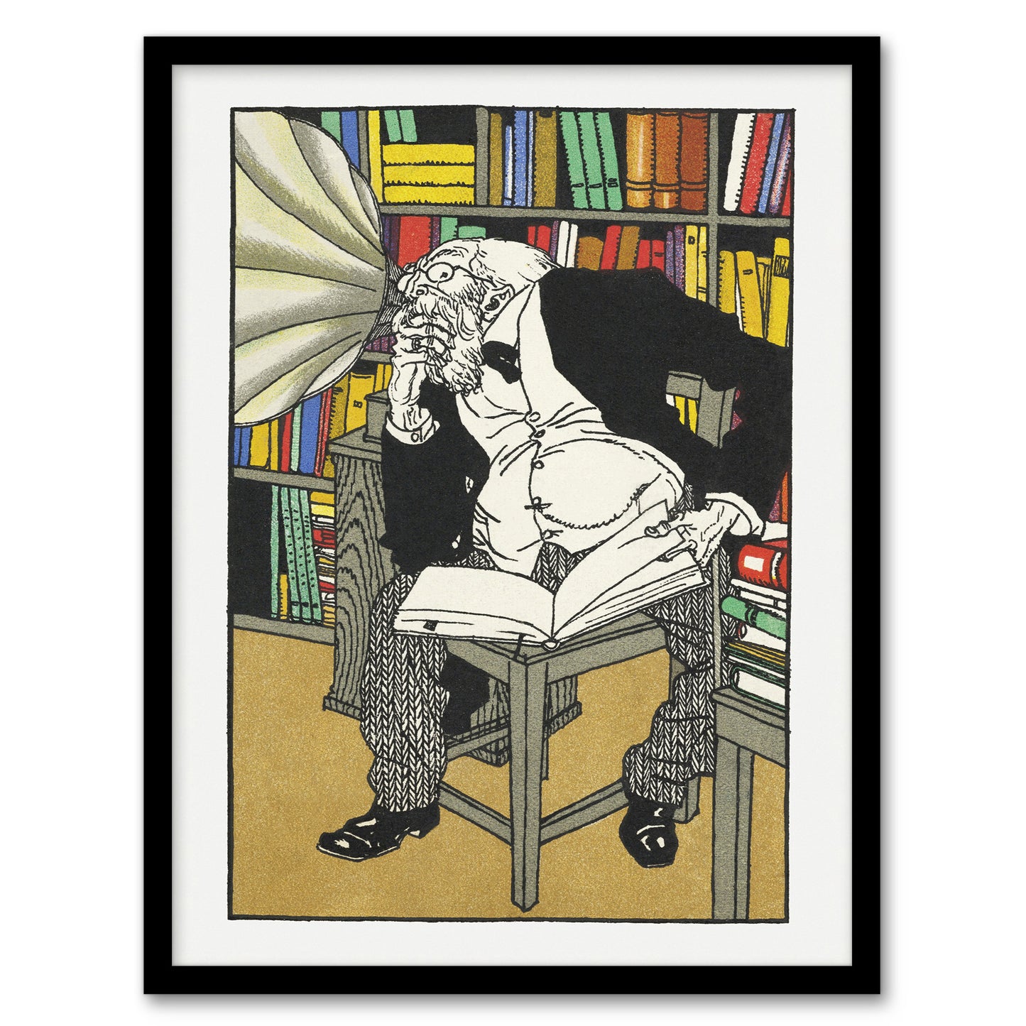 Moriz Jung The Dialectician Colourful Painting Framed Wall Art Picture Print