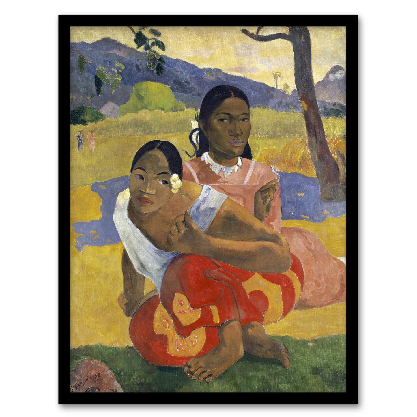 Paul Gauguin When Will You Marry Oil Painting Framed Wall Art Picture Print