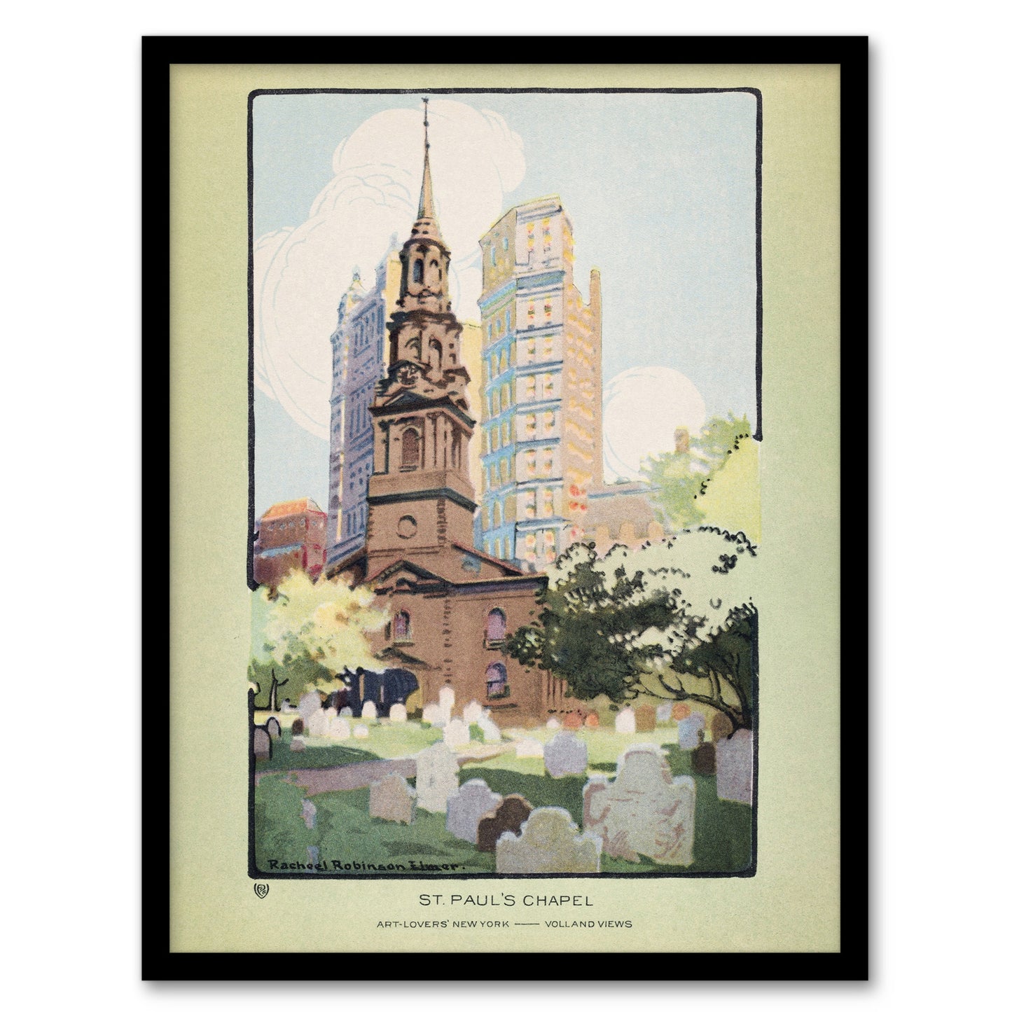 Rachael R Elmer St Paul's Chapel and Cemetery Framed Wall Art Picture Print