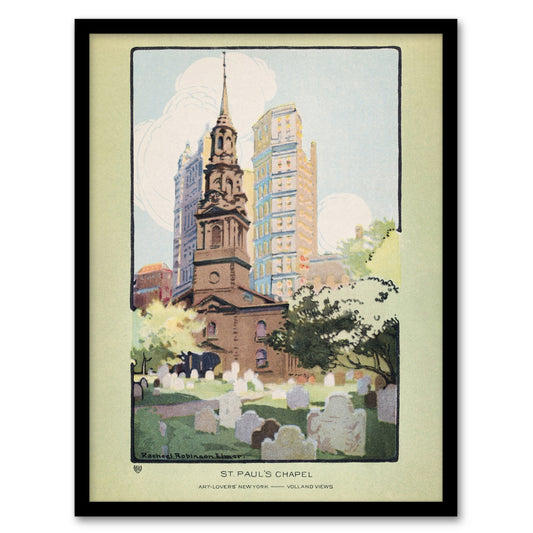 Rachael R Elmer St Paul's Chapel and Cemetery Framed Wall Art Picture Print