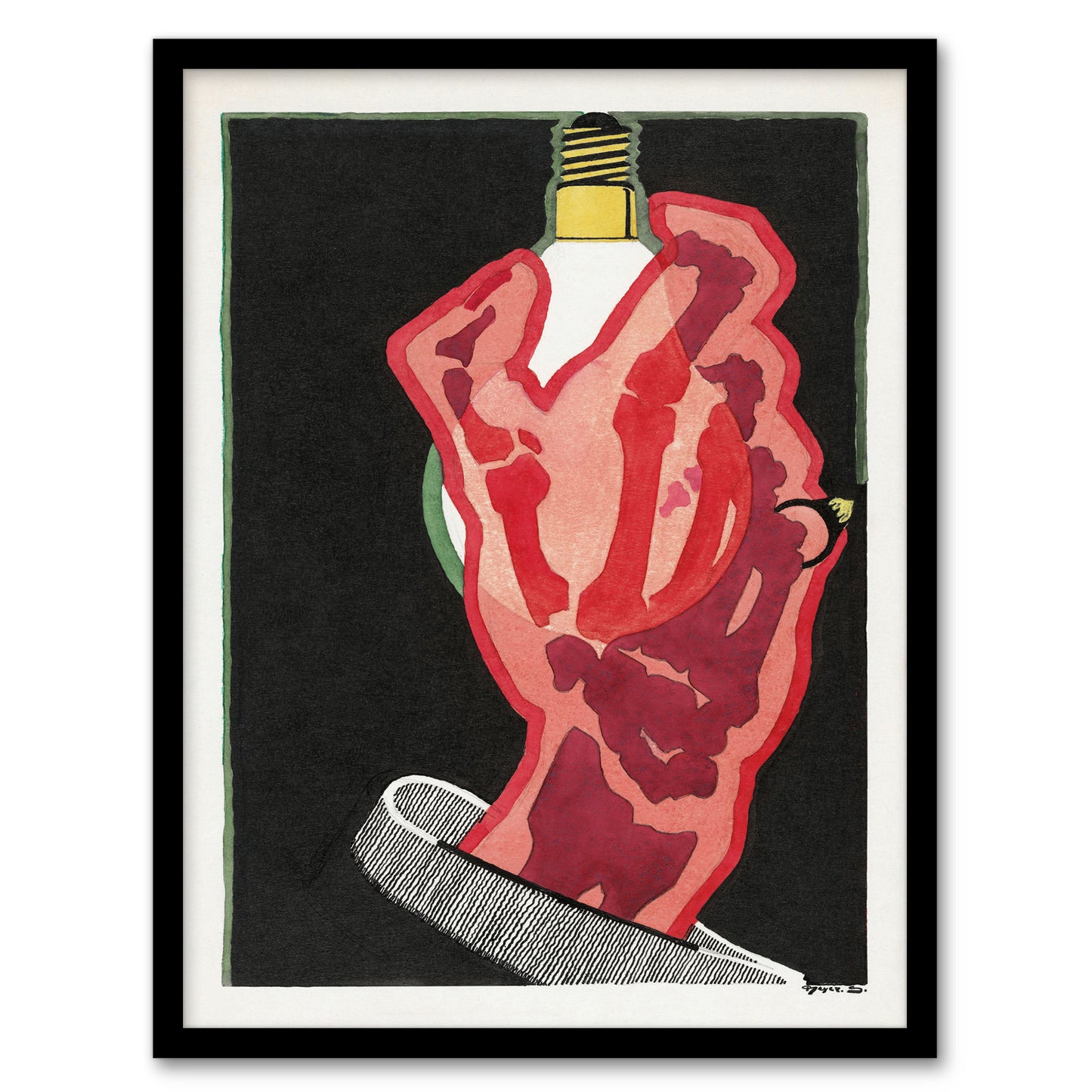 Reijer Stolk Philips Lampen Lamps Advertising Design Framed Wall Art Print