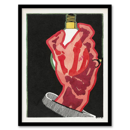 Reijer Stolk Philips Lampen Lamps Advertising Design Framed Wall Art Print