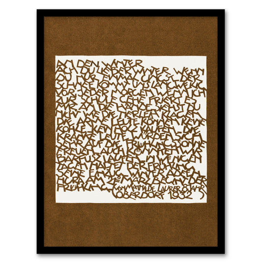 Reijer Stolk In The Winter Typography Painting Framed Wall Art Picture Print