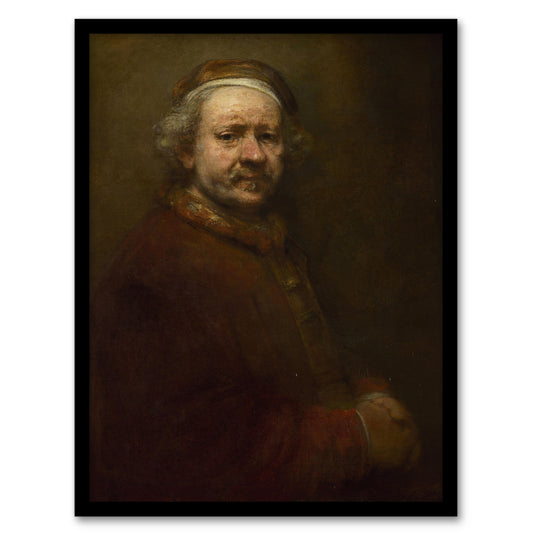 Rembrandt van Rijn Self Portrait at the Age of 63 Framed Wall Art Print