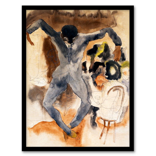 Charles Demuth Framed Wall Art Print Dancing At Marshalls Hotel Home Décor