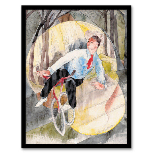 Charles Demuth Framed Wall Art Print In Vaudeville The Bicycle Rider Home Décor