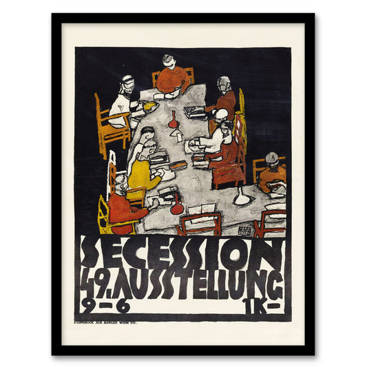 Egon Schiele Framed Wall Art Poster for the 49th Secession Exhibition Home Décor