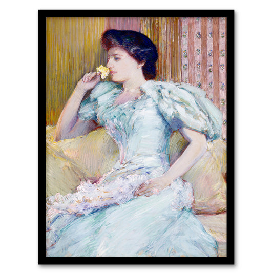 Childe Hassam Framed Wall Art Actress Lillie Langtry Portrait Painting