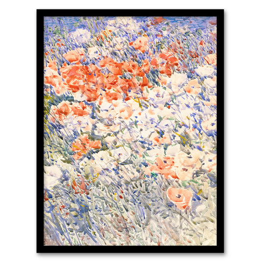 Childe Hassam Framed Wall Art Print The Island Garden Spring Flowers Home Décor