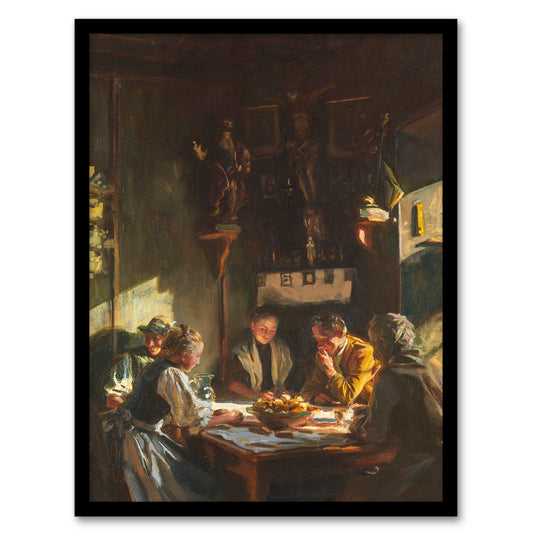 John Singer Sargent Framed Wall Art Tyrolese Interior Oil Painting Home Décor