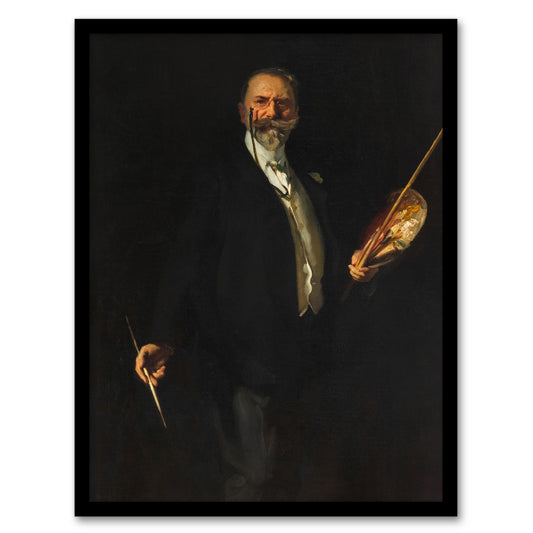John S Sargent Framed Wall Art Artist William Merritt Chase Portrait Home Décor