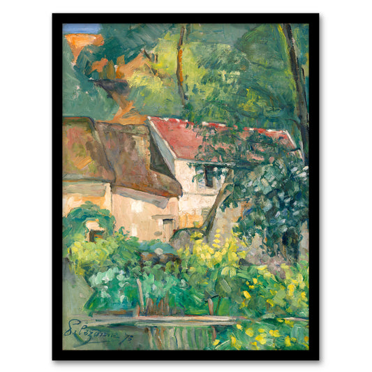 Paul Cezanne Framed Wall Art House of Pere Lacroix in Auvers France Home Décor