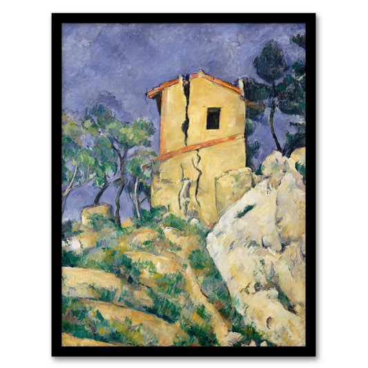 Paul Cezanne Framed Wall Art Print The House with the Cracked Walls Home Décor