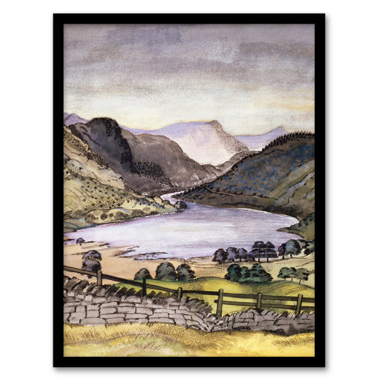 Paul Nash Framed Wall Art Print Thirlmere Watercolour Landscape Home Décor