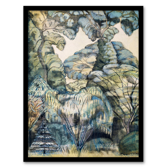 Paul Nash Framed Wall Art Print Trees in Bird Garden Iver Heath Home Décor