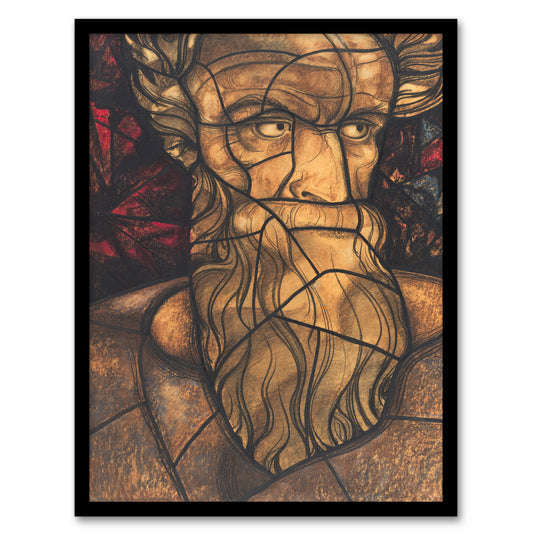 Richard Roland Holst Framed Wall Art St Matthew Stained Glass Design Home Décor