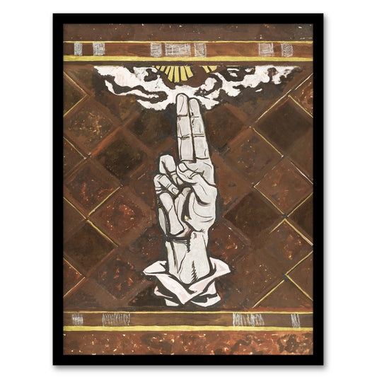 Richard Roland Holst Framed Wall Art Print Ulcerated Hand Painting Home Décor