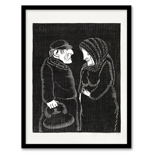 Samuel J De Mesquita Framed Wall Art Print Fantasy Man and woman Home Décor