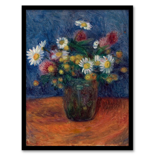 William James Glackens Framed Wall Art Print Flower Bouquet in Vase Home Décor