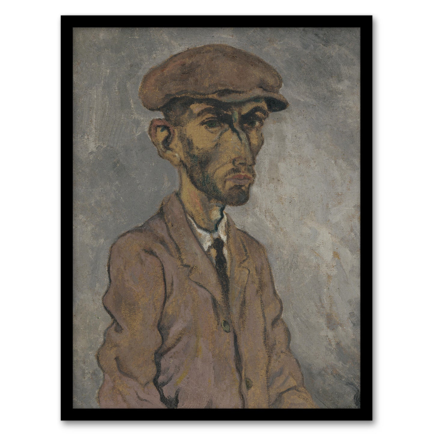 Artists Self Portrait Arnold Weisz Kubincan Framed Wall Art Print