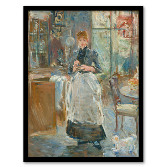 In the Dining Room Oil Painting Morisot Framed Wall Art Print