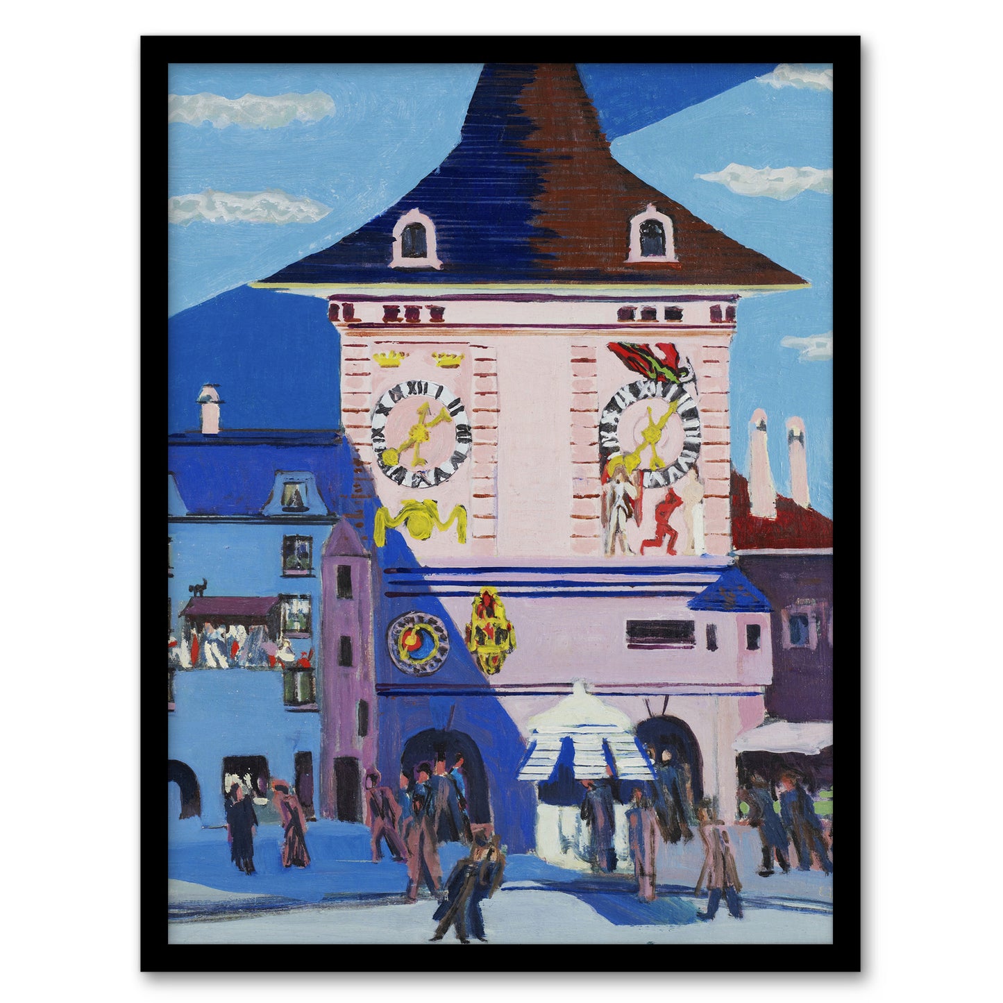 Bern with Belltower Ernst Ludwig Kirchner Framed Wall Art Print
