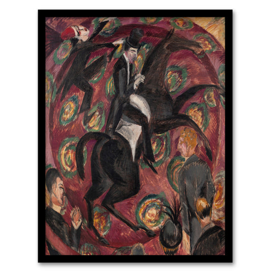 Circus Rider Castanets Dancers Kirchner Framed Wall Art Print