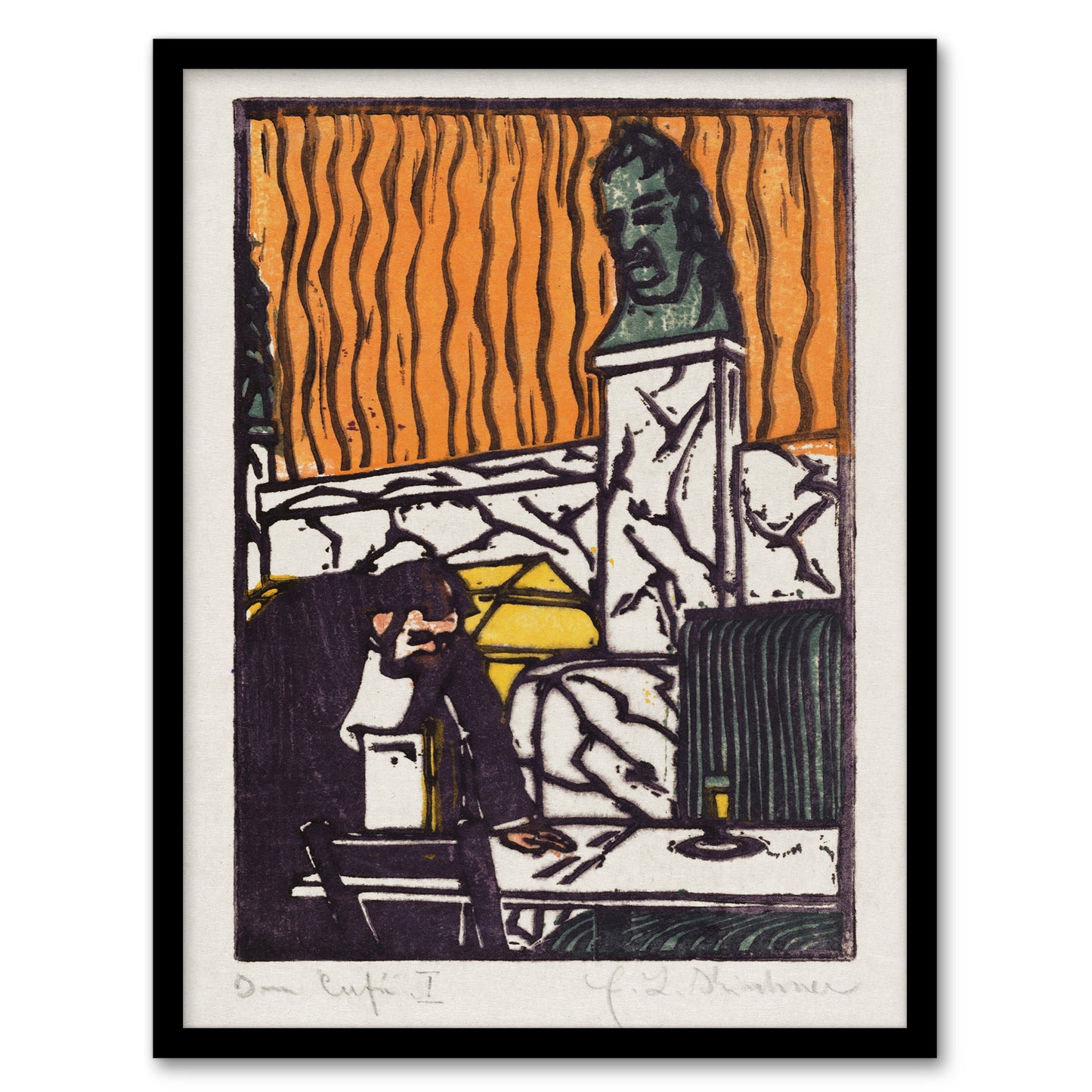 Head Waiter in Cafe Ernst Ludwig Kirchner Framed Wall Art Print