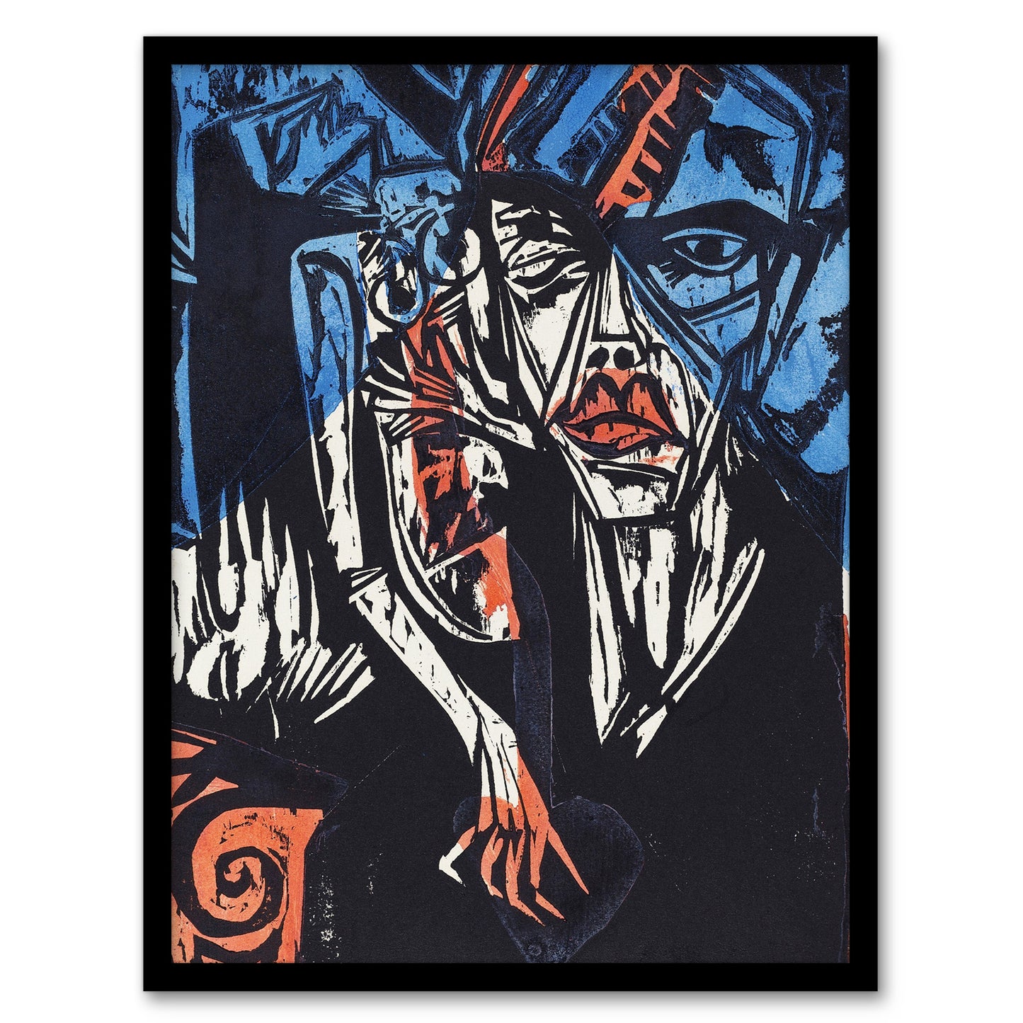 The Agonies of Love Ernst Ludwig Kirchner Framed Wall Art Print