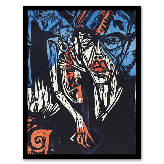The Agonies of Love Ernst Ludwig Kirchner Framed Wall Art Print