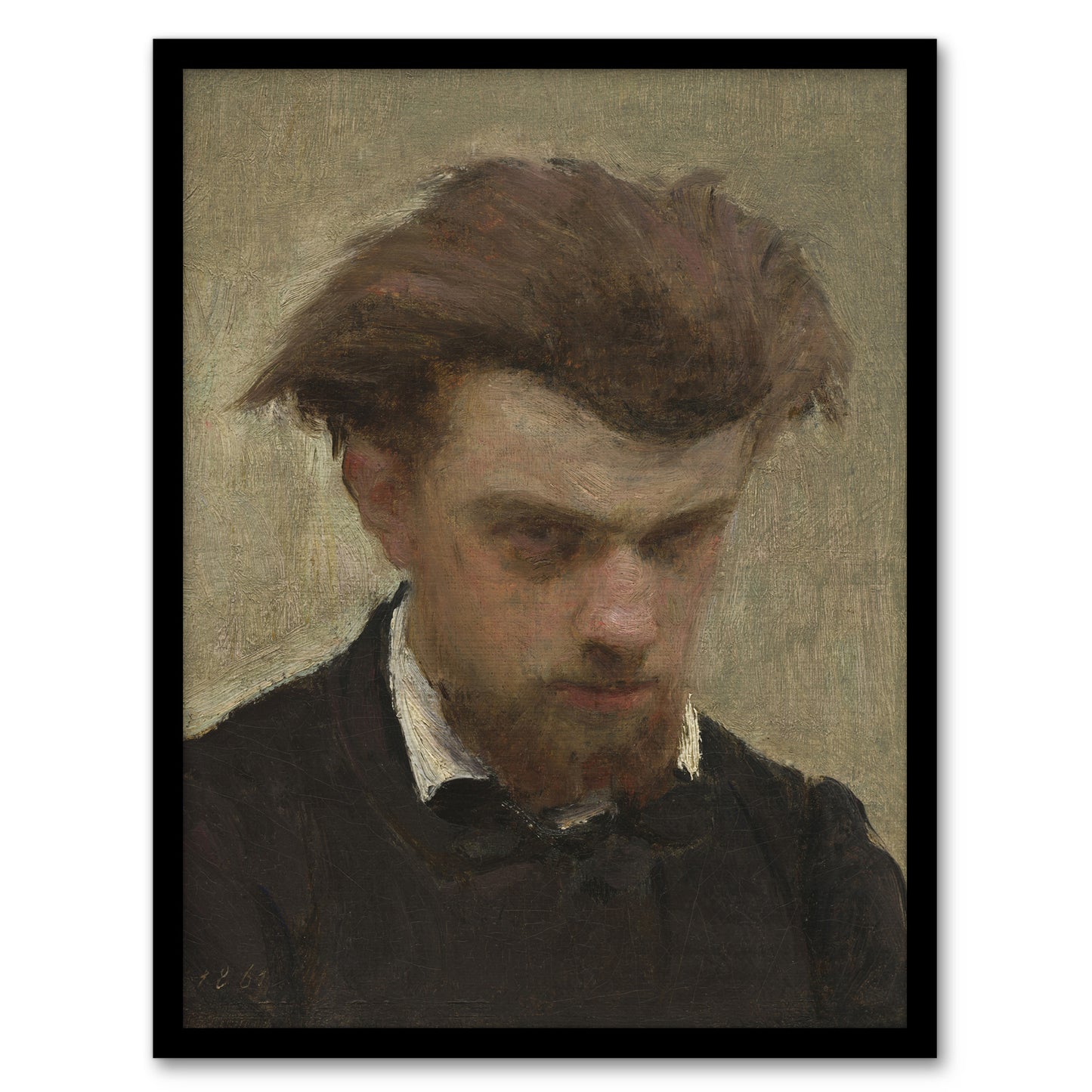 Artist Self Portrait Painting Latour Framed Wall Art Print