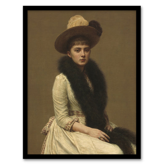 Artists Niece Sonia Portrait Latour Framed Wall Art Print