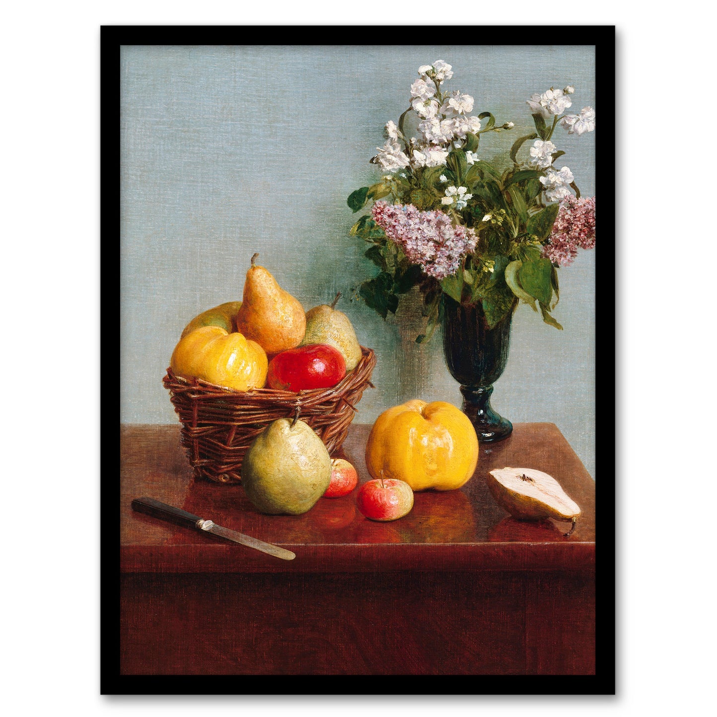 Still Life with Flowers and Fruit Latour Framed Wall Art Print