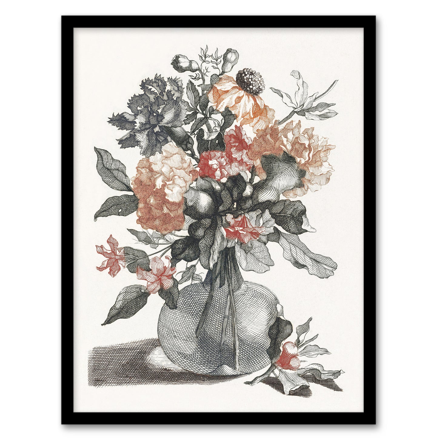 Spring Flowers in a Vase Still Life Teyler Framed Wall Art Print