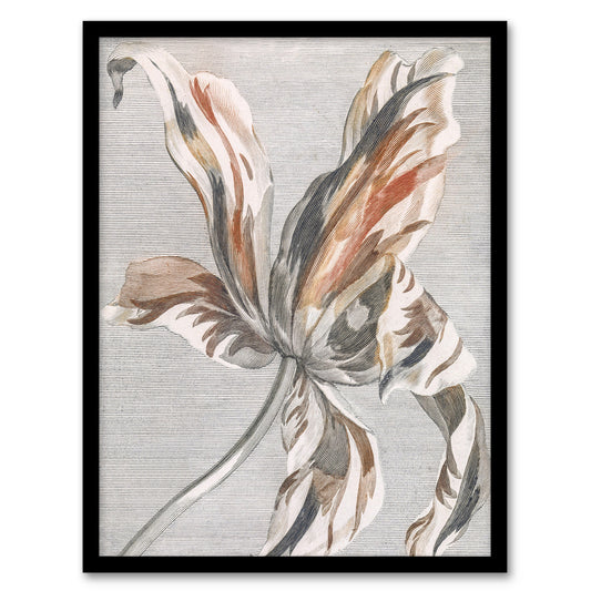 Tulip Flower Bloom Floral Painting Teyler Framed Wall Art Print