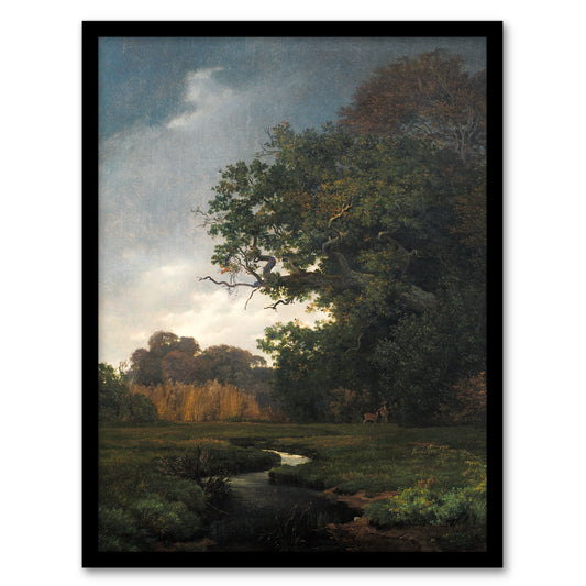 Landscape With Gray Weather Lundbye Framed Wall Art Print