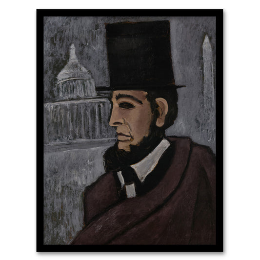 Weary of the Truth Abraham Lincoln Hartley Framed Wall Art Print