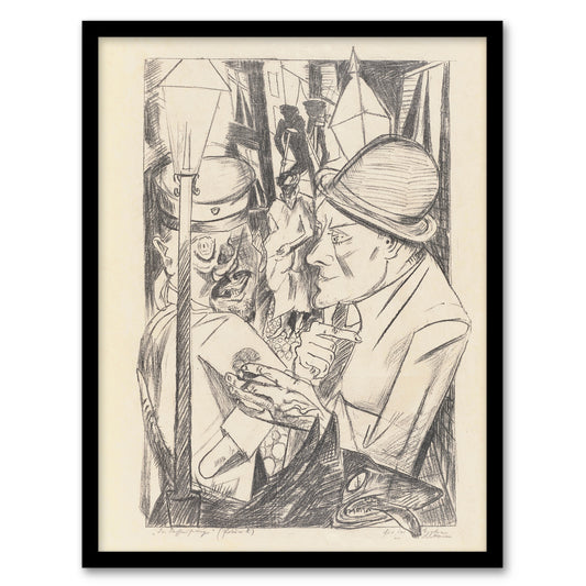 War Veteran The Way Home Max Beckmann Framed Wall Art Print