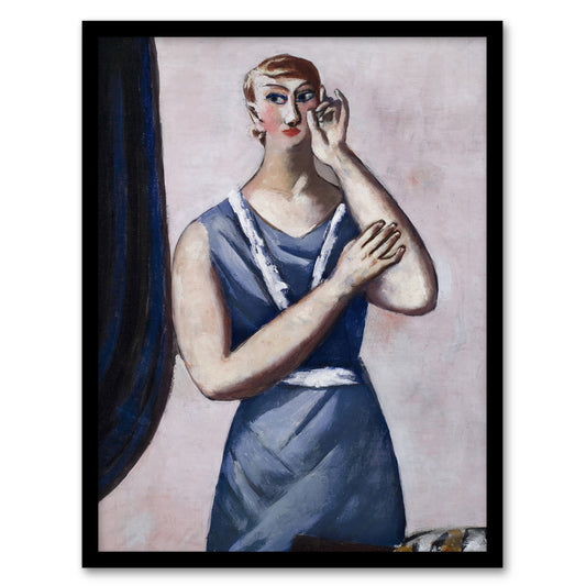 Valentine Tessier Portrait Painting Beckmann Framed Wall Art Print