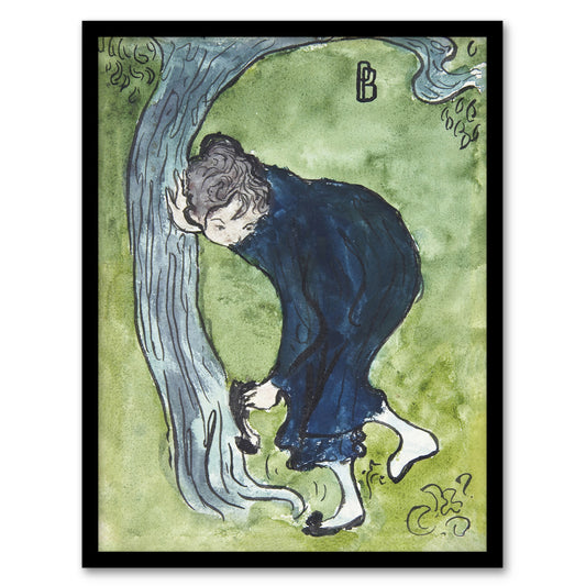 The False Step Watercolour Painting Bonnard Framed Wall Art Print